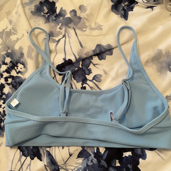 Aurelle Blue High-Waisted Bikini Set - Picture 3 of 5